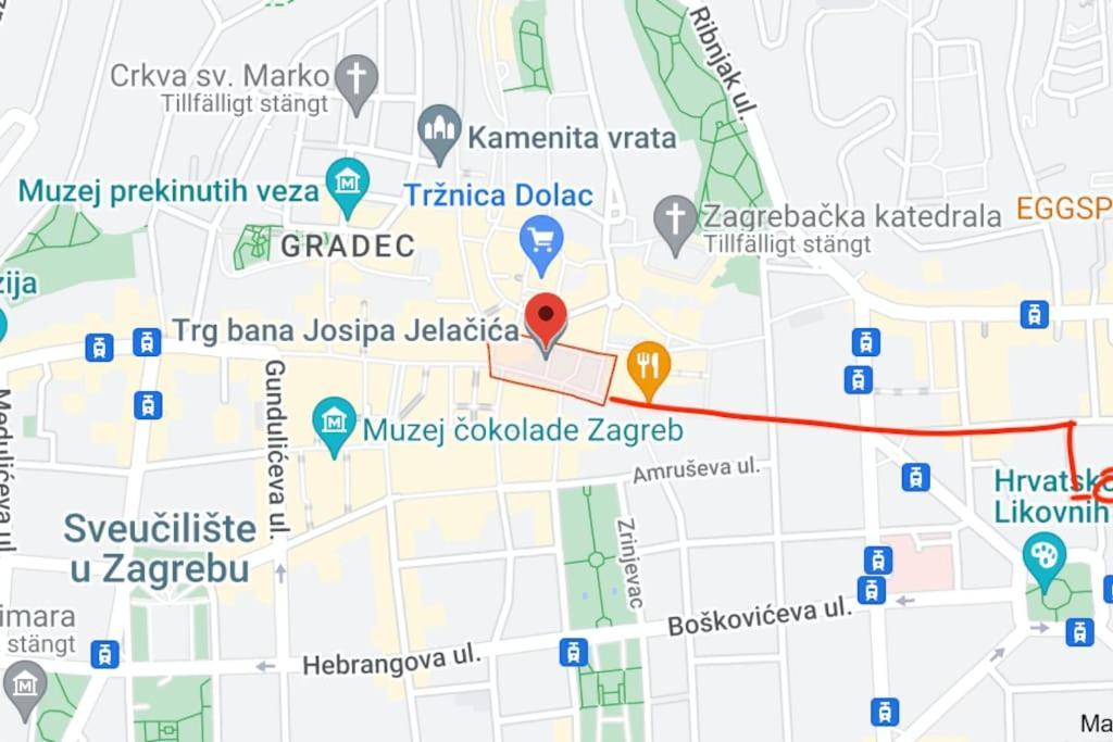 Apartment Near The Home Of Croatian Artists Zagreb Ngoại thất bức ảnh